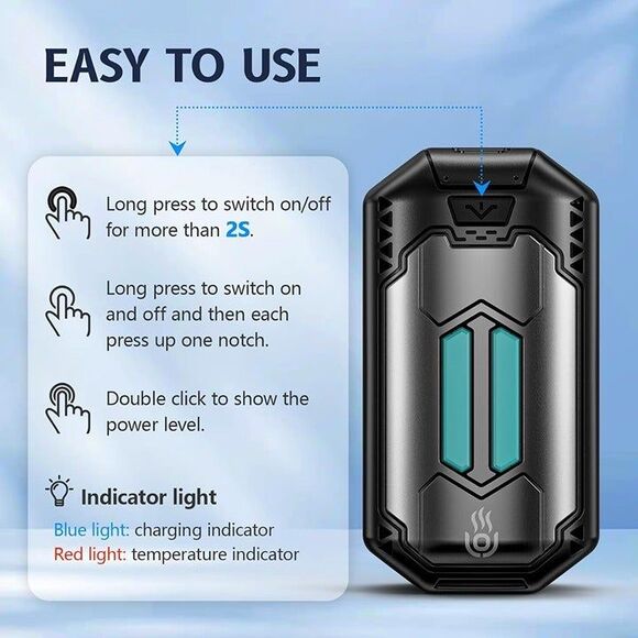 AI Hand Warmers Rechargeable 2 Pack, 6000mAh Electric Hand Warmers with 3 - Picture 6 of 8